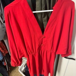 Red Zara dress
